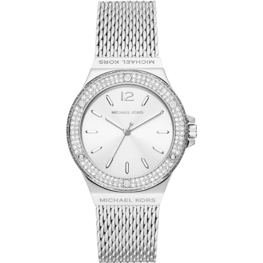 Michael Kors Damklocka Lennox MK7337, Trehandsurverk,Vattentålig 50 m, rostfrit stålarmband